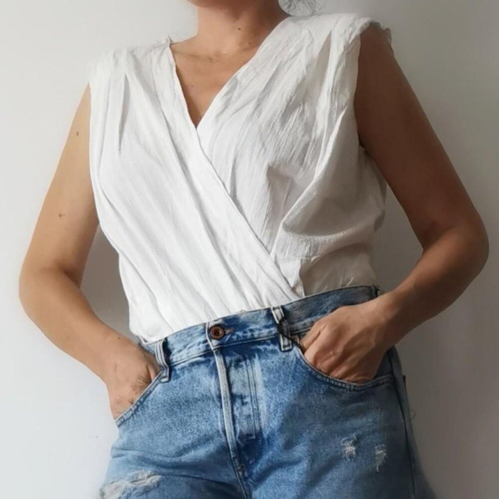 White Zara Body Suit Size L